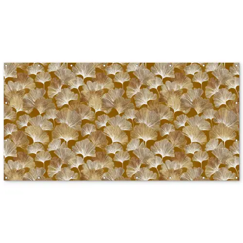 Ginkgo - Bladeren - Goud Balkonbeschermer Duitsland klein 596 -zz_3d