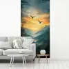Vogels - Zon - Bomen - Groen fotobehang vinyl groot -woonkamer