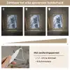 Meisje met de parel - Johannes Vermeer - Delfts blauw Light Box met kabel (Wandlamp) klein -USP_dimbaarNL
