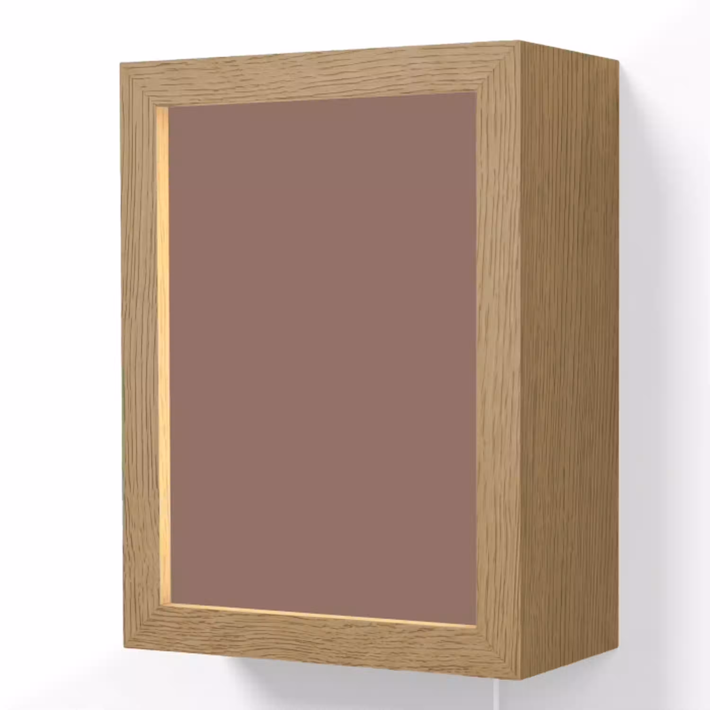 Muted - Chestnut - Bruin Light Box met kabel (Wandlamp) klein 929 -3d