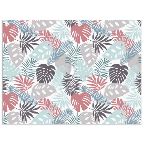 Monstera - Pastel - Bladeren - Tropical poster papier klein -3d