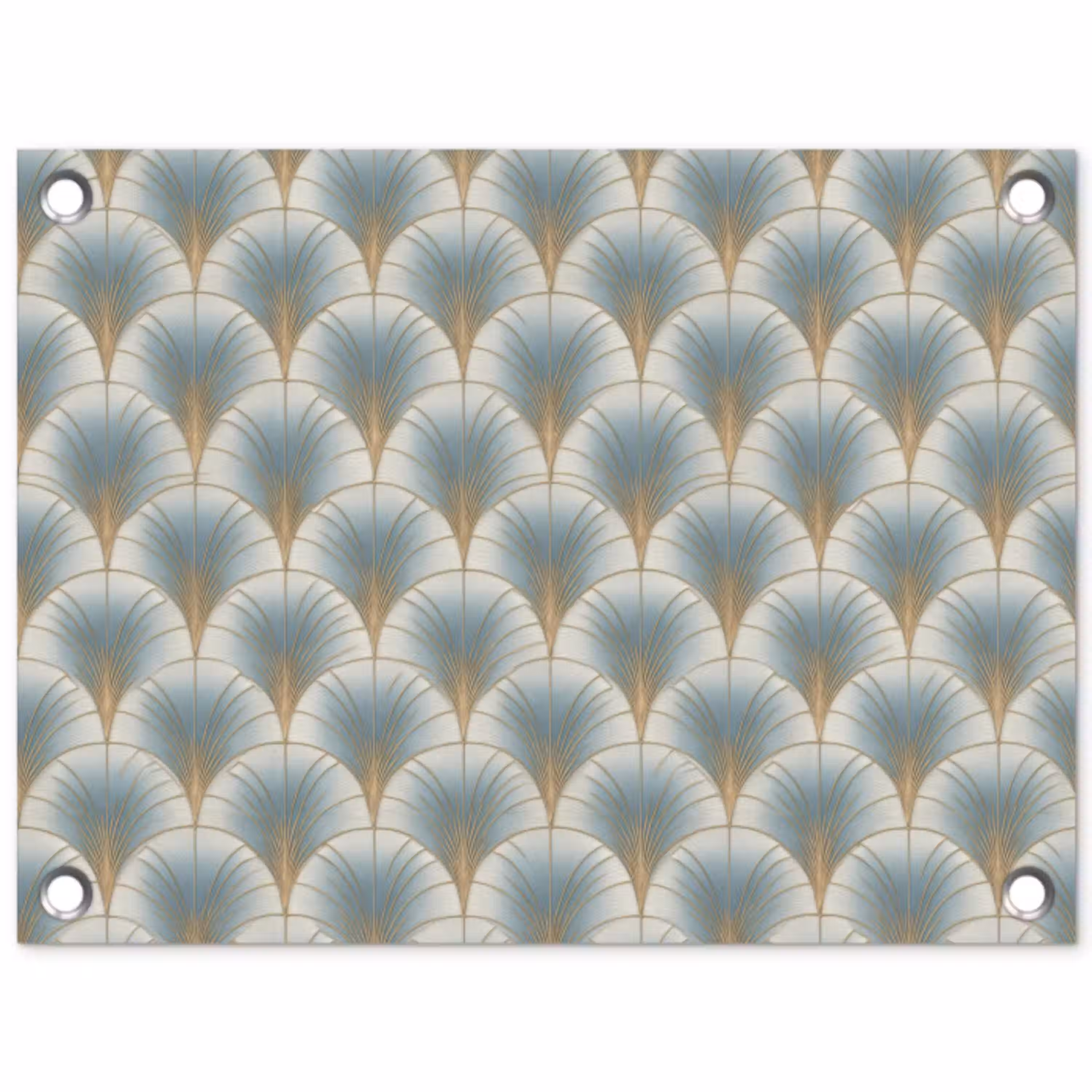 Waaier - Klassiek - Blauw tuinposter los doek klein 239 -3d