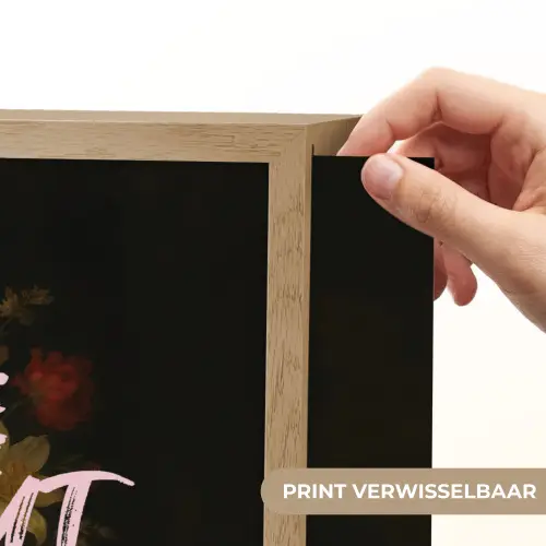 Liefde - Modern - Bloemen Light Box met batterij (Wandlamp) middel -USP_websiteprintNL