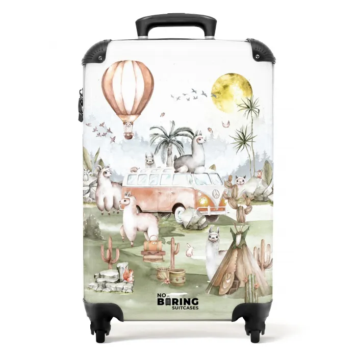 Alpaca avontuur Koffer - NBS - Handbagage middel -productfoto_recht