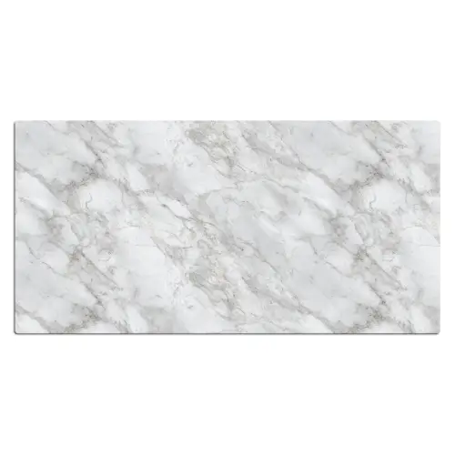 Grijs - Wit - Marmer Muismat XXL klein 681 -3d_leeg