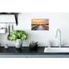 Zonsonderang - Zee - Pad - Gras - Duin - Vogels Muursticker klein -keuken