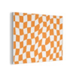 Golvend - Patroon - Oranje PET vilt klein 837 -3d