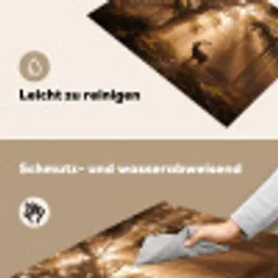 Hert - Bos - Mistig - Natuur - Goud Inductie beschemer met haakjes klein -ky-schoon-de