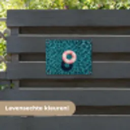 Drijvend - Zwemband - Water tuinposter los doek klein -sfeer3