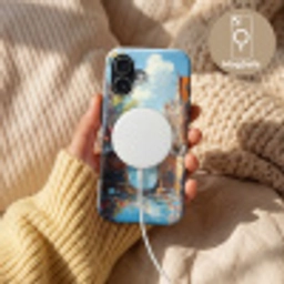 Stad - Gracht - Zon - Fietsen Toughcase MagSafe Apple iPhone 17 klein -USP_MagsafeV