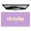 Oh darling - Hart - Paars Muismat XXL klein -zzz3d