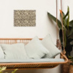 Giraf - Patroon - Beige - Bruin tuinposter los doek klein 239 -sfeer7