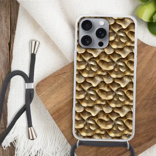 Abstract - Antiek - Goud Hoesje iPhone 16 Pro Max met koord klein 804 -sfeer4