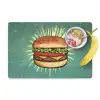 Hamburger - Illustratie - Sla - Kaas Placemat vinyl groot -zzzproduct_Kitchenyeah-website