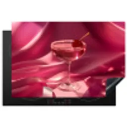 Cocktail - Pink - Luxe Inductie beschermer vinyl 3mm klein -3d