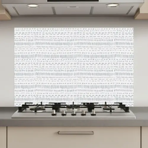 Grijs - Patroon - Stippen keuken achterwand spatscherm klein 900 -3d_website