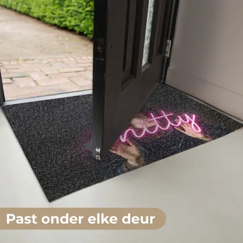 Ironisch - Tekst - Neon Deurmat klein -USP_NL