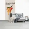Spaghetti - tomatensaus - Parmezaanse kaas fotobehang vinyl groot -slaapkamer