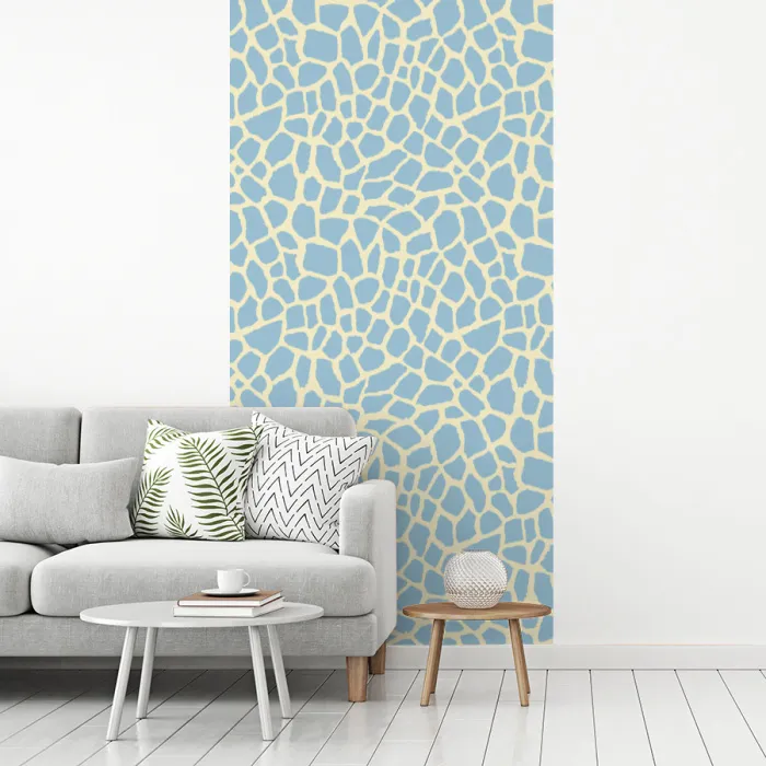 Giraf - Modern - Blauw fotobehang vinyl groot 64 -woonkamer