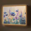 Zomers - Wilde bloemen - Penseelstreken Light Box met batterij (Wandlamp) middel -z3d_website
