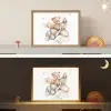 Beer - Vliegtuig - Sterren - Kinderen Light Box met batterij (Wandlamp kind) middel -sfeer3_kind