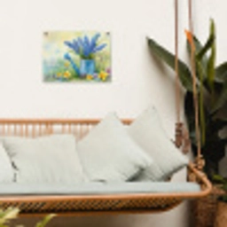 Lavendelbloemen - Quote - Gieter tuinposter los doek klein -sfeer7