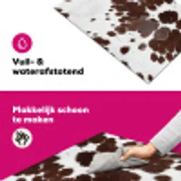 Koeienhuid - Klassiek - Bruin Inductie beschermer vinyl 3mm klein -wsfeer6_website