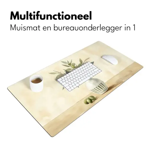 Vaas - Keramiek - Olijftakken Muismat XXL klein -sfeer4