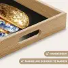 Delftsblauw - Goud - Burger Dienblad Rechthoek middel -USP_HandgreepNL