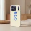 Schelpen - Blauw - Beige Telefoonhoesje iPhone 17 Pro klein -sfeer2