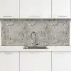 Beton  - Grijs - Muur keuken achterwand 2 middel 871 -3d