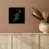 Krokodil - Groen - Tijgerachtig - Strepen aluminium wit klein -sfeer4