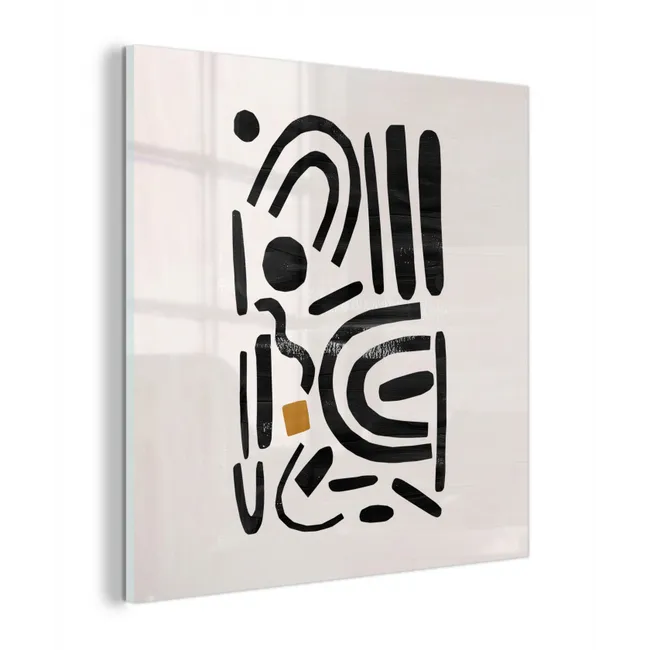 Abstract - Kunst - Vormen - Zwart plexiglas 5mm klein -z3d