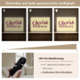 Cherish every moment - Cocktailglas - Geel Light Box met batterij (Wandlamp) middel -USP_dimbaarDE