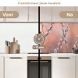 Groenling - Katjes - Lente - Natuur - Zacht keuken achterwand 2 middel -voor-na2_NL