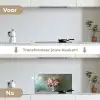 Orchidee - Boeket - Vaas - Bloemen keuken achterwand spatscherm klein -voor_na_NL
