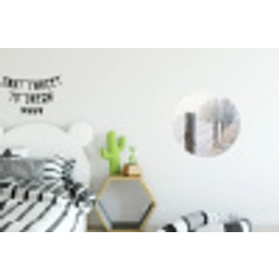 Hek - Sneeuw - Mist - Platteland - Nostalgisch Wandcirkel aluminium klein -kinderkamer