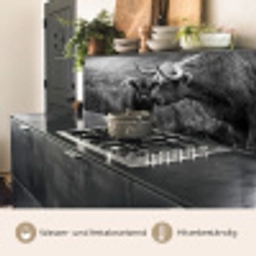 Schotse hooglander - Kalf - Zwart - Wit keuken achterwand 2 middel -usp_DE