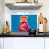 Muis - Kimono - Bloemen - Blauw Inductie beschemer met haakjes klein -sfeer2