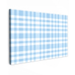 Ruit - Patroon - Blauw canvas 2cm klein 34 -z3d