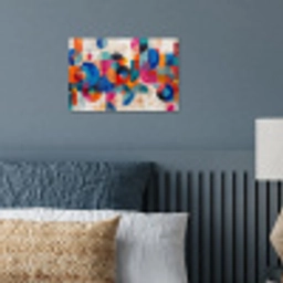 Kunst - Geometrisch - Abstract - Kleurrijk poster papier klein -sfeer2