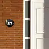 Zwart goud structuur - Traditioneel Naambord Organisch middel -sfeer3