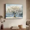 Boom - Winter - Levensboom - Modern - Goud Textielframe zwart klein -sfeer3