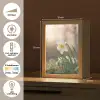 Narcis - Bloem - Minimalistisch Light Box met kabel (Tafellamp) klein -USP_NL