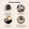 Wabi sabi - Plant - Beige Inductie beschermer vinyl 3mm middel -usfeer9_FR
