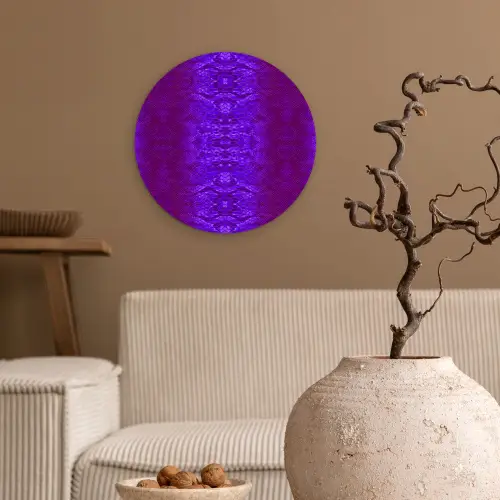 Slang - Boa - Paars Wandcirkel plexiglas klein 852 -sfeer1