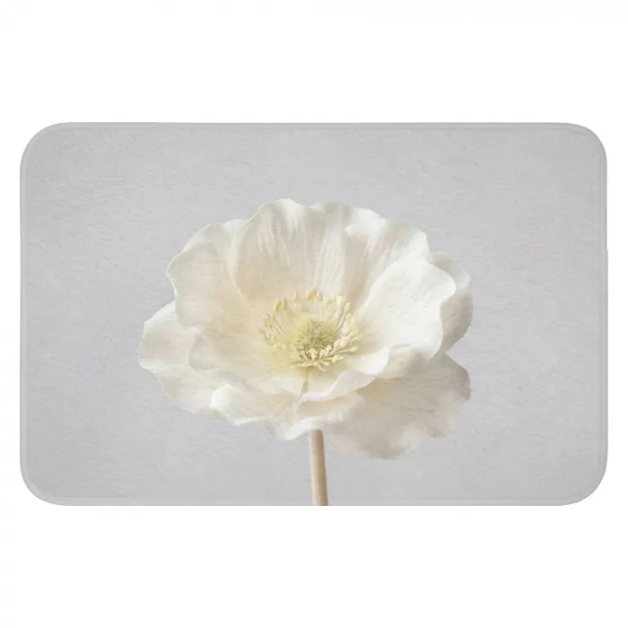 Bloem - Minimalistisch -Wit WCmat klein -3d