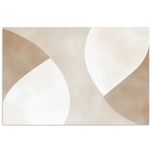 Bruin - Japandi - Abstract poster papier klein -3d
