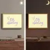 Oh darling - Geel - Hart Light Box met batterij (Wandlamp) middel -sfeer3