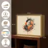 Koptelefoon - Oranje - Explosief Light Box met batterij (Wandlamp) middel -USP_websiteoverzichtNL